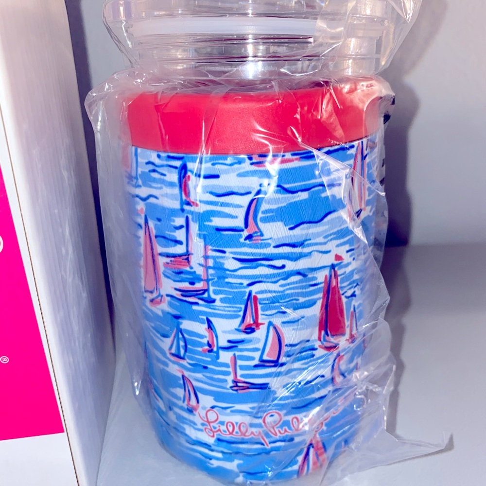 Lilly Pulitzer Tumbler / Can cooler NWT